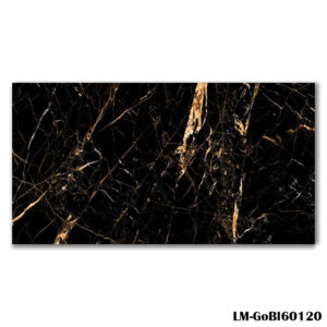 LM-GoBl60120 Black Marble Effect Tile 60x120cm - Blackburn Tile Centre - Best Tiles Manufacturer in U. K.