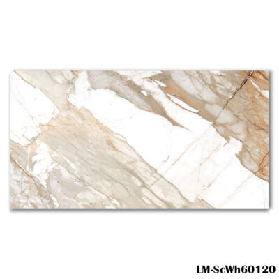 LM-ScWh60120 Gold Marble Effect Tile 60x120cm - Bathroom Tiles - Blackburn Tile Centre - Best Tiles Manufacturer in U. K.