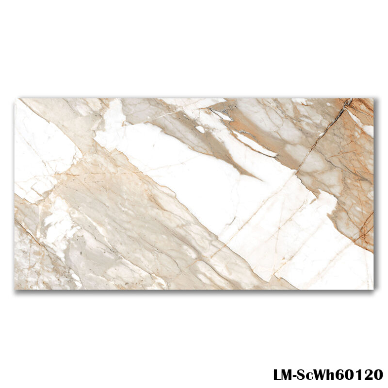 LM-ScWh60120 Gold Marble Effect Tile 60x120cm - Blackburn Tile Centre - Best Tiles Manufacturer in U. K.