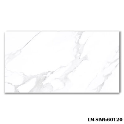 LM-StWh60120 White Marble Effect Tile 60×120 - Wall Tiles - Blackburn Tile Centre - Best Tiles Manufacturer in U. K.