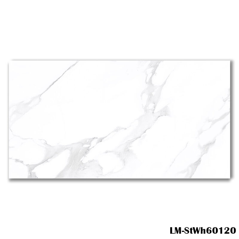 LM-StWh60120 White Marble Effect Tile 60×120 - Blackburn Tile Centre - Best Tiles Manufacturer in U. K.