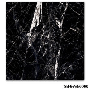 SM-GoWh6060 Black Marble Effect Tile 60x60cm - Blackburn Tile Centre - Best Tiles Manufacturer in U. K.