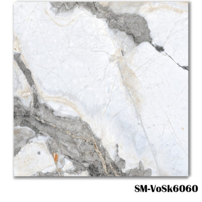 SM-VoSk6060 Grey Marble Effect Tile 60x60cm - Kitchen Tiles - Blackburn Tile Centre - Best Tiles Manufacturer in U. K.