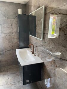 Brown Marble Effect Bathroom 60x120cm Tiles - Blackburn Tile Centre - Best Tiles Manufacturer in U. K.