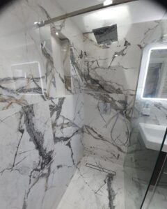 White Marble Effect Bathroom 60x120cm Tiles - Blackburn Tile Centre - Best Tiles Manufacturer in U. K.